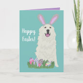  Grote Pyreneeën Pasen Kaart (Voorkant)