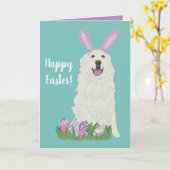  Grote Pyreneeën Pasen Kaart (Gele Bloem)