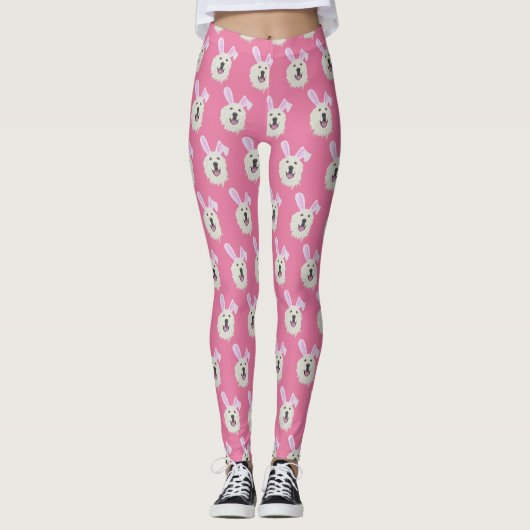 Grote Pyreneeën Pasen Leggings (Voorkant)