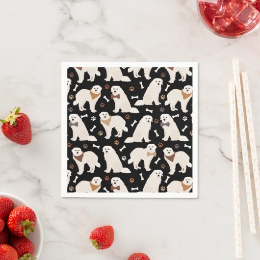 Grote Pyreneeën Paws en Botten Napkins Servet (Insitu)