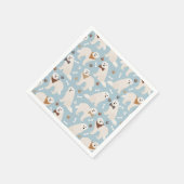Grote Pyreneeën Paws en Botten Napkins Servet (Hoek)