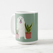 Grote Pyreneeën-Planten Koffiemok (Voorkant links)