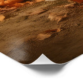 Grote Pyreneeën Puppy Herfst Delight Pompoen Perfect Poster (Hoek)