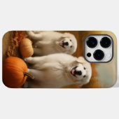 Grote Pyreneeën Puppy Herfst Plezier Pompoen Case-Mate iPhone Case (Achterkant (horizontaal))