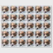Grote pyreneeën Puppy Holiday Gift Wrap Cadeaupapier (Vlak)