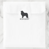 Grote Pyreneeën Ronde Sticker (Tas)