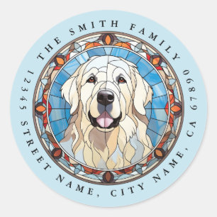 Grote Pyreneeën ronde Stickers