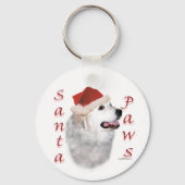 Grote Pyreneeën Santa Paws Sleutelhanger (Achterkant)