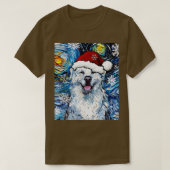 Grote Pyreneeën Santa T-shirt (Design voorkant)