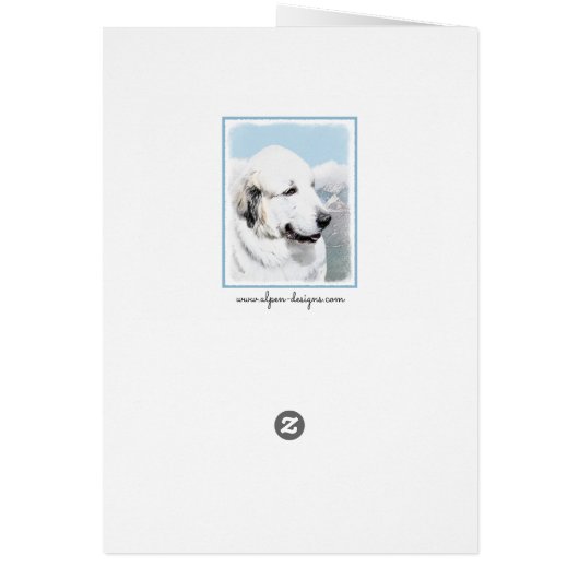 Grote Pyreneeën schilderen - Oorspronkelijke honde (Achterkant)