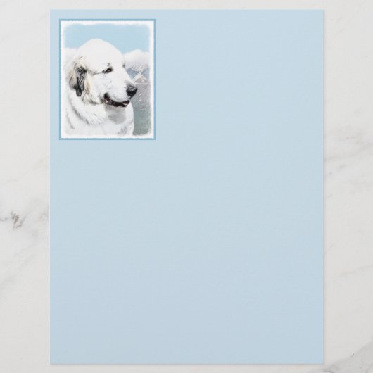 Grote Pyreneeën schilderen - Oorspronkelijke honde (Voorkant)