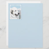 Grote Pyreneeën schilderen - Oorspronkelijke honde (Voorkant / Achterkant)