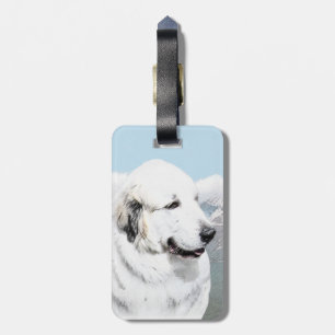 Grote Pyreneeën schilderen - Oorspronkelijke honde Bagagelabel