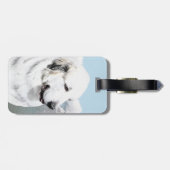 Grote Pyreneeën schilderen - Oorspronkelijke honde Bagagelabel (Achterkant horizontaal)