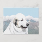 Grote Pyreneeën schilderen - Oorspronkelijke honde Briefkaart (Voorkant)