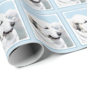 Grote Pyreneeën schilderen - Oorspronkelijke honde Cadeaupapier (Rol Hoek)