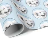 Grote Pyreneeën schilderen - Oorspronkelijke honde Cadeaupapier (Rol Hoek)