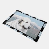 Grote Pyreneeën schilderen - Oorspronkelijke honde Deurmat (Schuin)