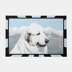 Grote Pyreneeën schilderen - Oorspronkelijke honde Deurmat