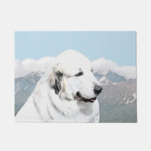 Grote Pyreneeën schilderen - Oorspronkelijke honde Deurmat