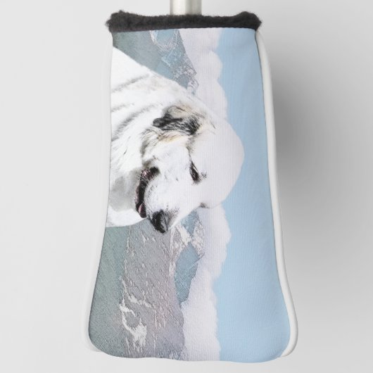 Grote Pyreneeën schilderen - Oorspronkelijke honde Golfheadcover (Draai 90)