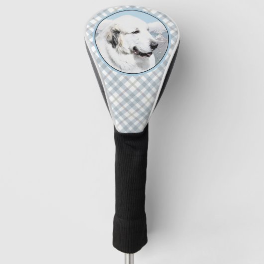Grote Pyreneeën schilderen - Oorspronkelijke honde Golfheadcover (Voorkant)