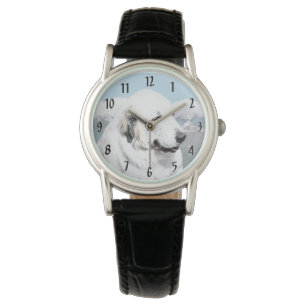Grote Pyreneeën schilderen - Oorspronkelijke honde Horloge