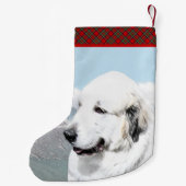 Grote Pyreneeën schilderen - Oorspronkelijke honde Kleine Kerstsok (Achterkant)