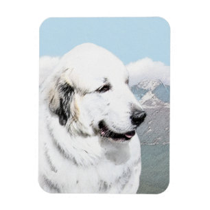 Grote Pyreneeën schilderen - Oorspronkelijke honde Magneet