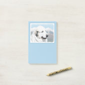 Grote Pyreneeën schilderen - Oorspronkelijke honde Post-it® Notes (Op bureau)