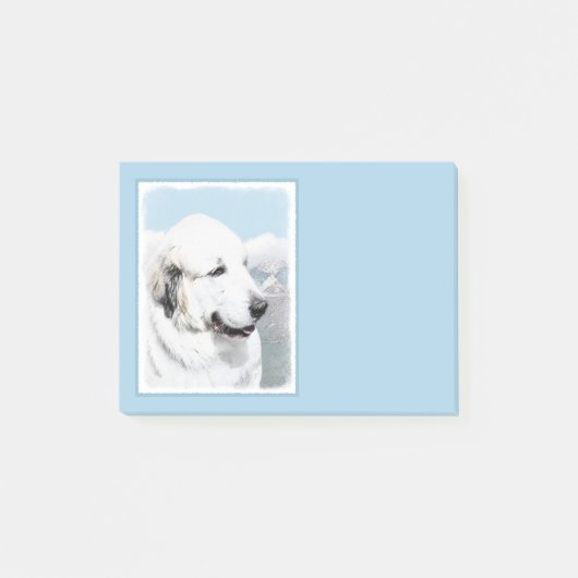 Grote Pyreneeën schilderen - Oorspronkelijke honde Post-it® Notes (Voorkant)