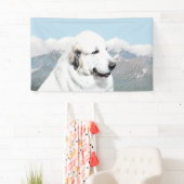 Grote Pyreneeën schilderen - Oorspronkelijke honde Spandoek (Insitu)