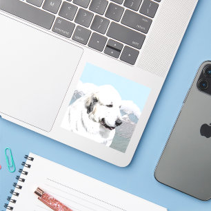Grote Pyreneeën schilderen - Oorspronkelijke honde Sticker