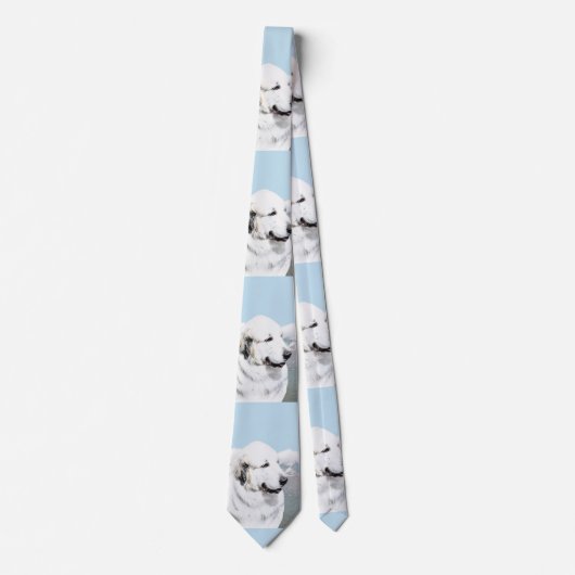 Grote Pyreneeën schilderen - Oorspronkelijke honde Stropdas (Voorkant)