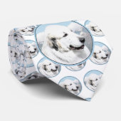 Grote Pyreneeën schilderen - Oorspronkelijke honde Stropdas (Opgerold)