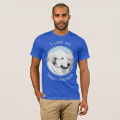 Grote Pyreneeën schilderen - Oorspronkelijke honde T-shirt (Voorkant volledig)