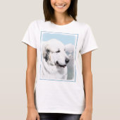 Grote Pyreneeën schilderen - Oorspronkelijke honde T-shirt (Voorkant)