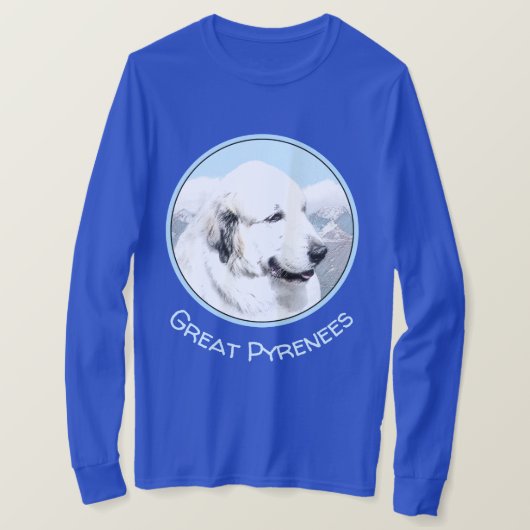 Grote Pyreneeën schilderen - Oorspronkelijke honde T-shirt (Design voorkant)