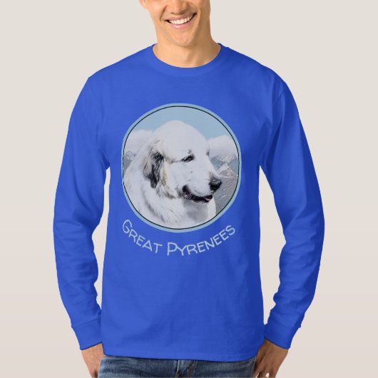 Grote Pyreneeën schilderen - Oorspronkelijke honde T-shirt (Voorkant)