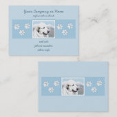 Grote Pyreneeën schilderen - Oorspronkelijke honde Visitekaartje (Voorkant / Achterkant)