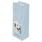 Grote Pyreneeën schilderen - Oorspronkelijke honde Wijn Cadeautas (Voorkant Gekanteld)