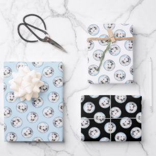 Grote Pyreneeën Schilderen Wit Originele Huisdier  Inpakpapier Vel