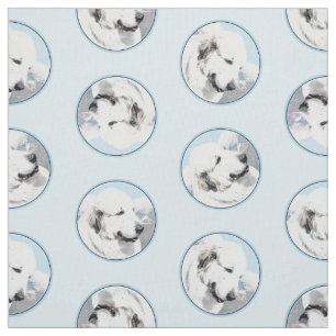 Grote Pyreneeën Schilderen Wit Originele Huisdier  Stof