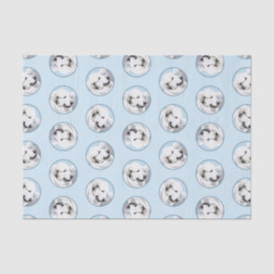 Grote Pyreneeën Schilderen Wit Originele Huisdier Tissuepapier