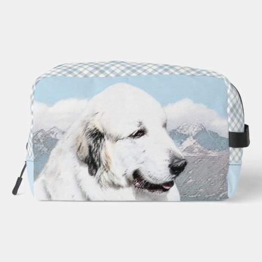 Grote Pyreneeën Schilderen Wit Originele Huisdier  Toilettasje (Achterkant)