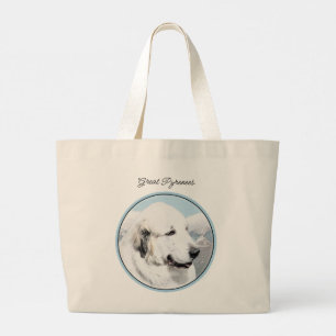 Grote Pyreneeën Schilderen Wit Originele Huisdier  Tote Bag