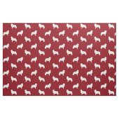 Grote Pyreneeën Silhouettes Red en White Patterned Stof (Fat Quarter)