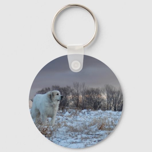 Grote Pyreneeën Sleutelhanger (Voorkant)