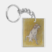 Grote Pyreneeën-Sleutelhanger Sleutelhanger (Voorkant Links)