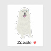 Grote Pyreneeën-Sticker Sticker (Vel)